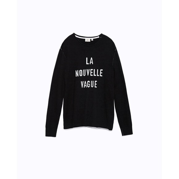 Adriano Goldschmied Cedic Crew Sweater Mens XL Black La Nouvelle Vague $198 NWT - Picture 9 of 9